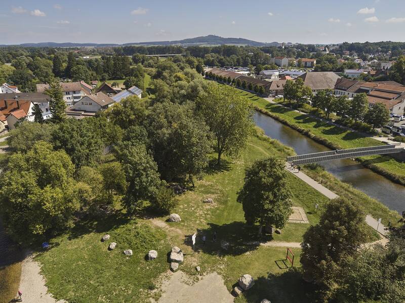 Donauinsel von oben