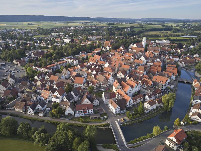 Kernstadt Riedlingen Luftaufnahme