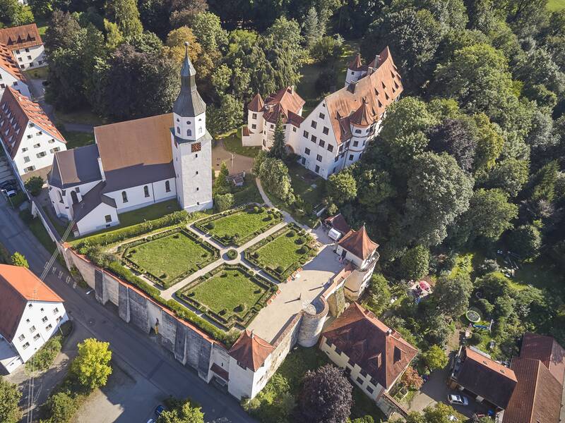 Schloss Neufra Luftaufnahme